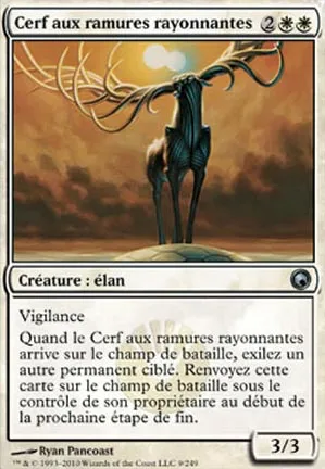 Cerf aux ramures rayonnantes