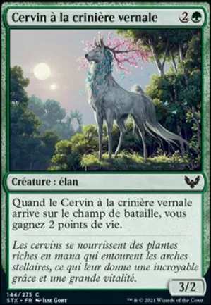 Cervin à la crinière vernale