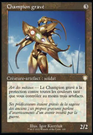 Champion gravé