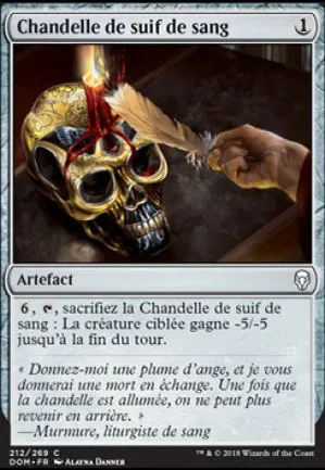 Chandelle de suif de sang