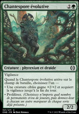 Chantespore évolutive