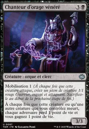 Chanteur d'orage vénéré