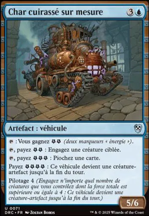 Char cuirassé sur mesure