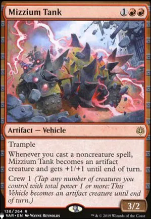 Char de mizzium