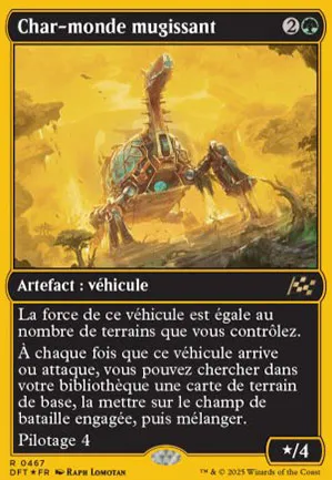 Char-monde mugissant