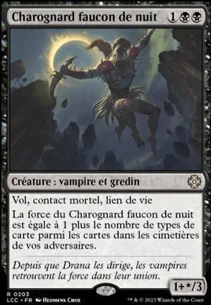 Charognard faucon de nuit