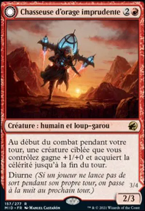 Chasseuse d'orage imprudente // Balafreuse chargée par l'orage