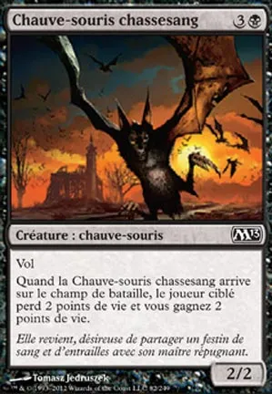 Chauve-souris chassesang