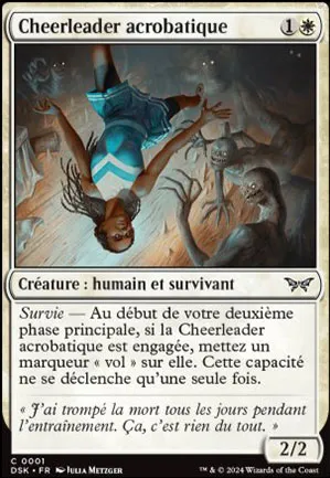 Cheerleader acrobatique