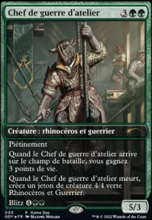 Chef de guerre d'atelier