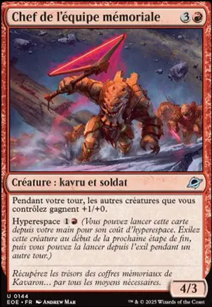 Chef de l'équipe mémoriale