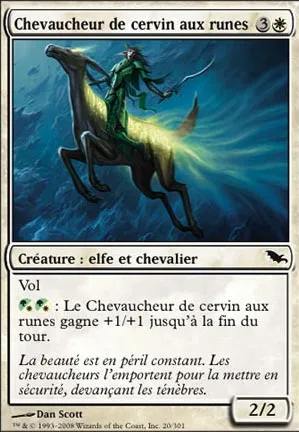 Chevaucheur de cervin aux runes