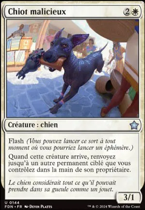 Chiot malicieux