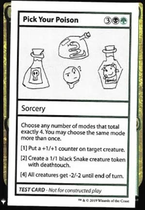 Choisissez votre poison