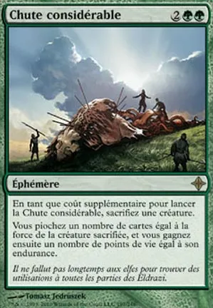 Chute considérable