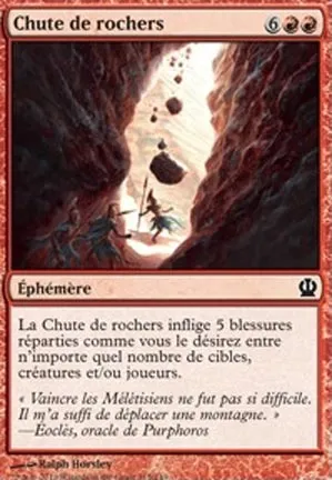 Chute de rochers