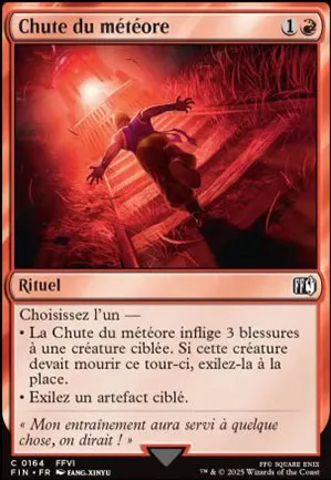 Chute du météore