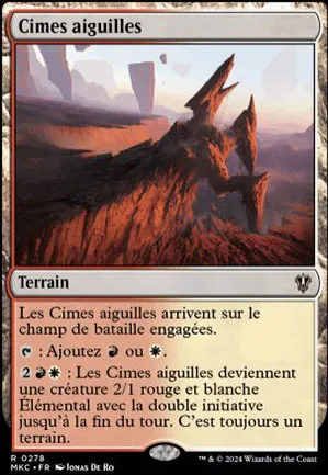 Cimes aiguilles