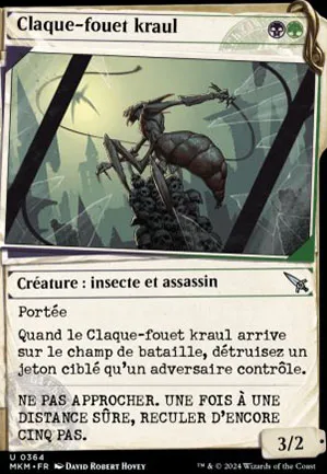Claque-fouet kraul