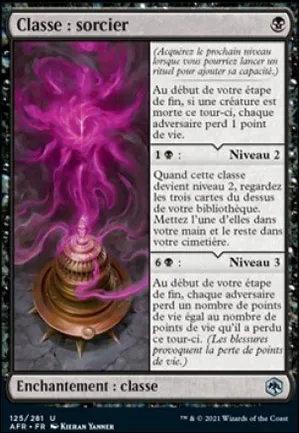 Classe : sorcier