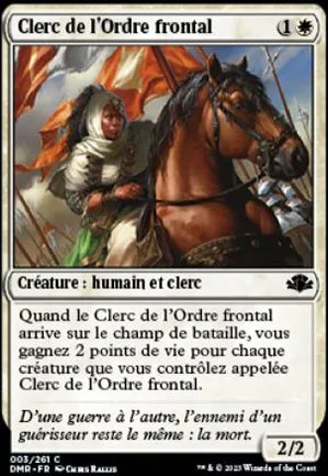 Clerc de l'Ordre frontal