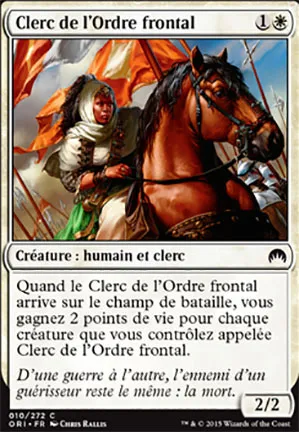 Clerc de l'Ordre frontal