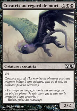 Cocatrix au regard de mort