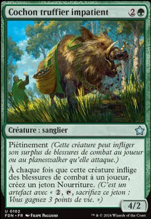 Cochon truffier impatient