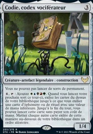 Codie, codex vociférateur