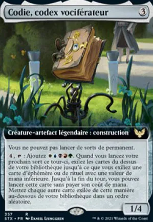 Codie, codex vociférateur
