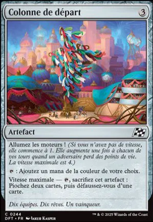 Colonne de départ