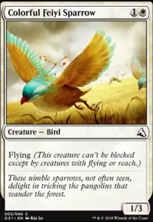 Colorful Feiyi Sparrow