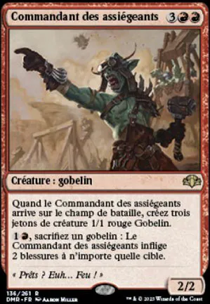 Commandant des assiégeants