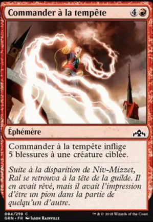 Commander à la tempête