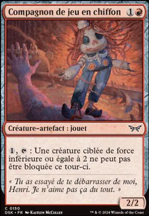 Compagnon de jeu en chiffon