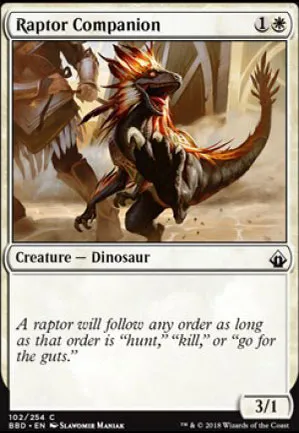 Compagnon raptor