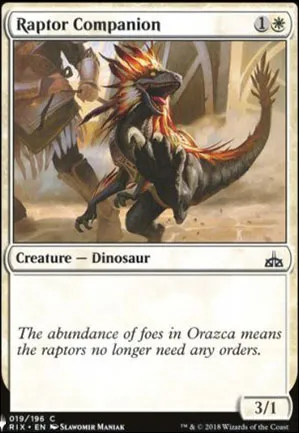 Compagnon raptor
