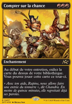 Compter sur la chance