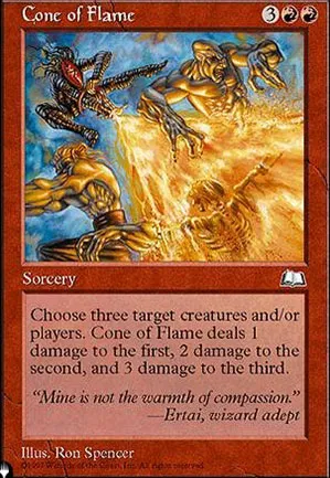 Cône de flammes