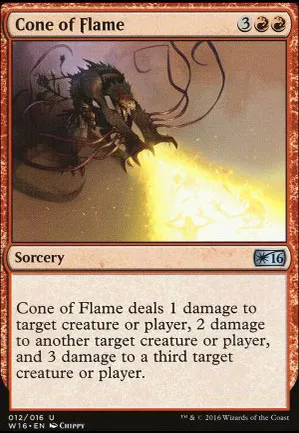 Cône de flammes