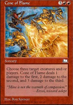 Cône de flammes