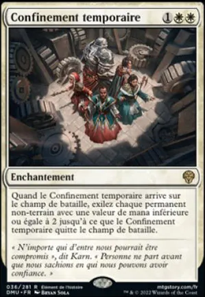 Confinement temporaire