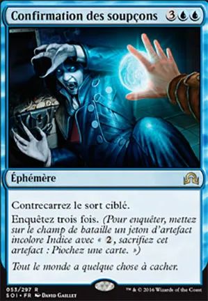 Confirmation des soupçons