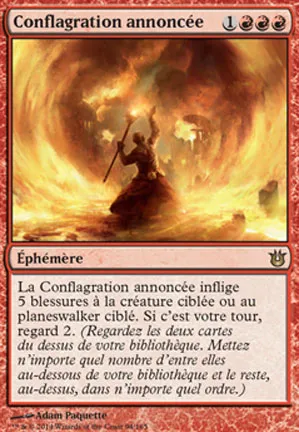 Conflagration annoncée