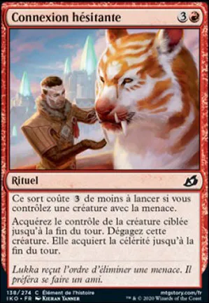 Connexion hésitante
