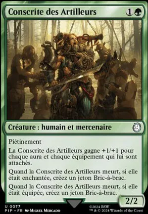 Conscrite des Artilleurs