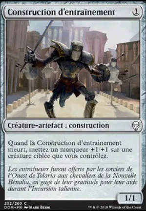 Construction d'entraînement