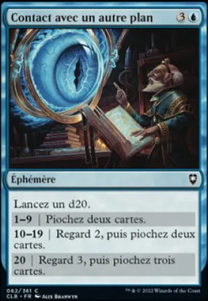 Contact avec un autre plan