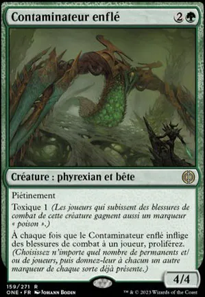 Contaminateur enflé