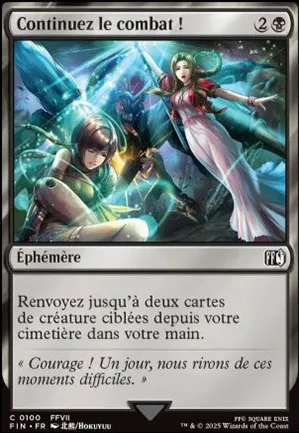 Continuez le combat !